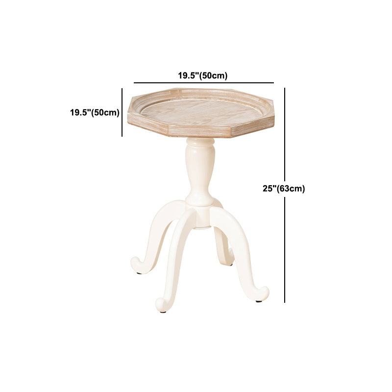 French Country Wooden Cocktail Table Distressed Coffee Table for Home