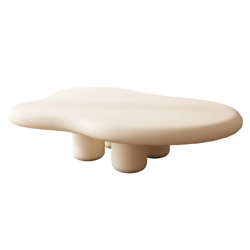 Scandinavian Wooden Coffee Table Free Form 3 Legs Cocktail Table for Home