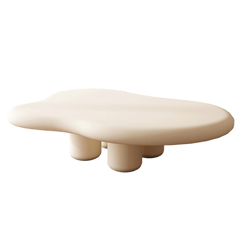 Scandinavian Wooden Coffee Table Free Form 3 Legs Cocktail Table for Home