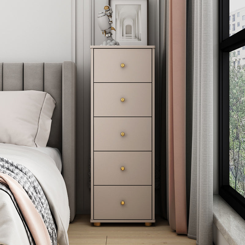 Modern Rectangle Side Cabinet Wood Knobs Storage Cabinet with Drawer