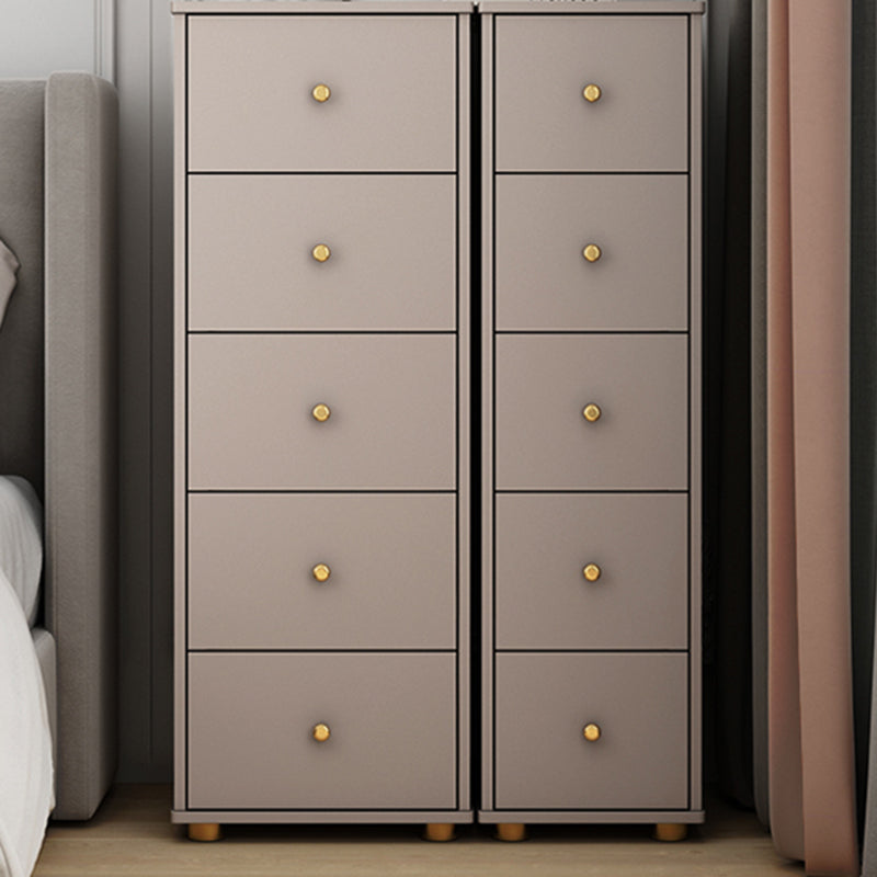 Modern Rectangle Side Cabinet Wood Knobs Storage Cabinet with Drawer