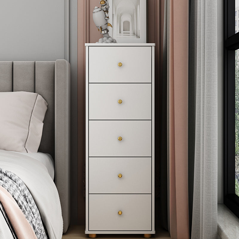 Modern Rectangle Side Cabinet Wood Knobs Storage Cabinet with Drawer