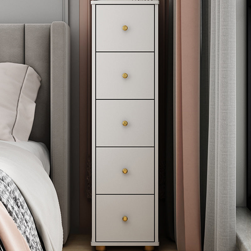 Modern Rectangle Side Cabinet Wood Knobs Storage Cabinet with Drawer