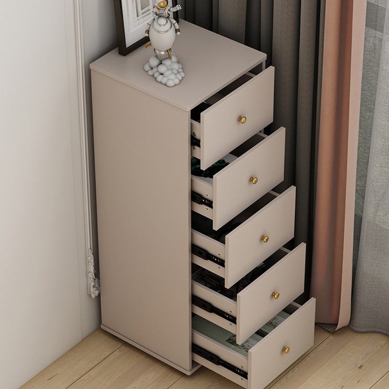 Modern Rectangle Side Cabinet Wood Knobs Storage Cabinet with Drawer