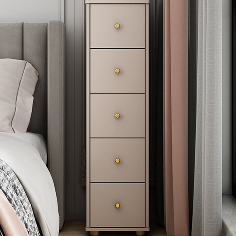 Modern Rectangle Side Cabinet Wood Knobs Storage Cabinet with Drawer