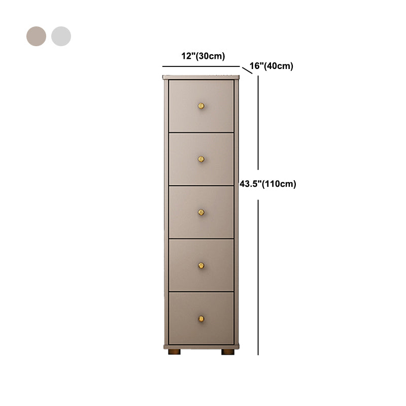 Modern Rectangle Side Cabinet Wood Knobs Storage Cabinet with Drawer