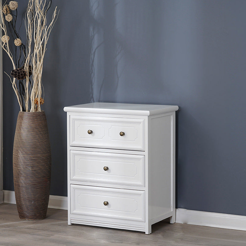 Rectangle Wood Side Cabinet Knobs Storage Cabinet with Drawer