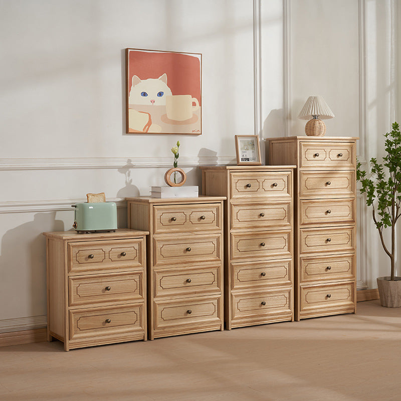 Rectangle Wood Side Cabinet Knobs Storage Cabinet with Drawer