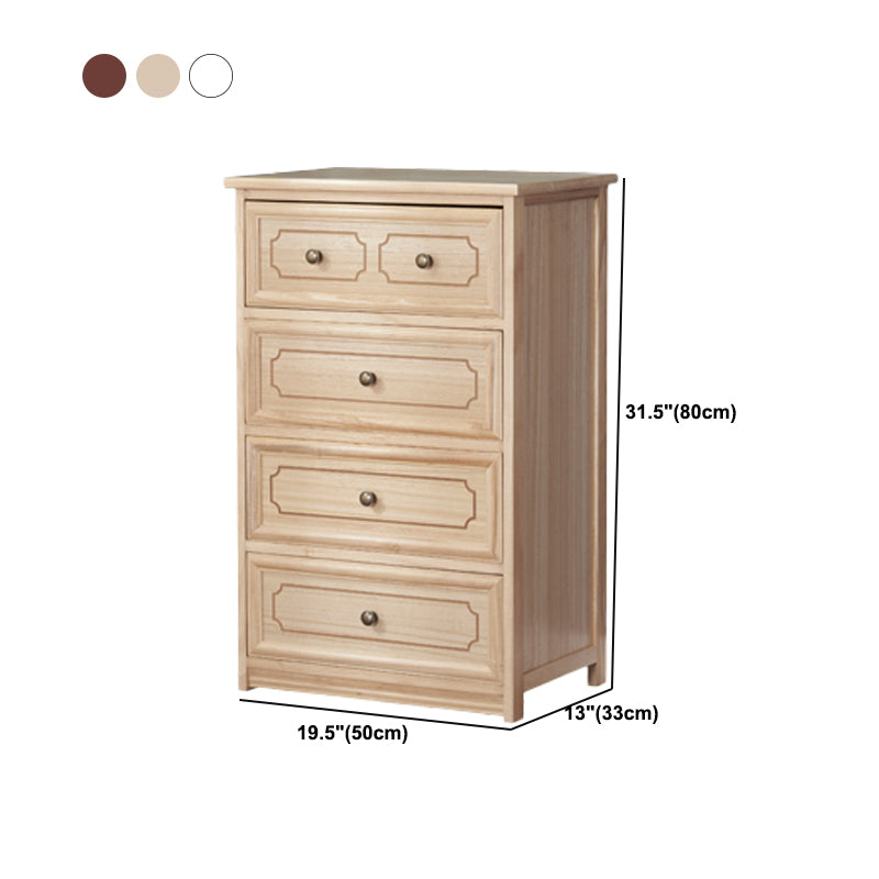 Rectangle Wood Side Cabinet Knobs Storage Cabinet with Drawer