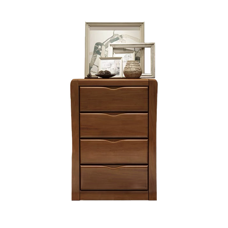 Modern Wood Cabinet Grooves Rectangle Side Cabinet with Drawer