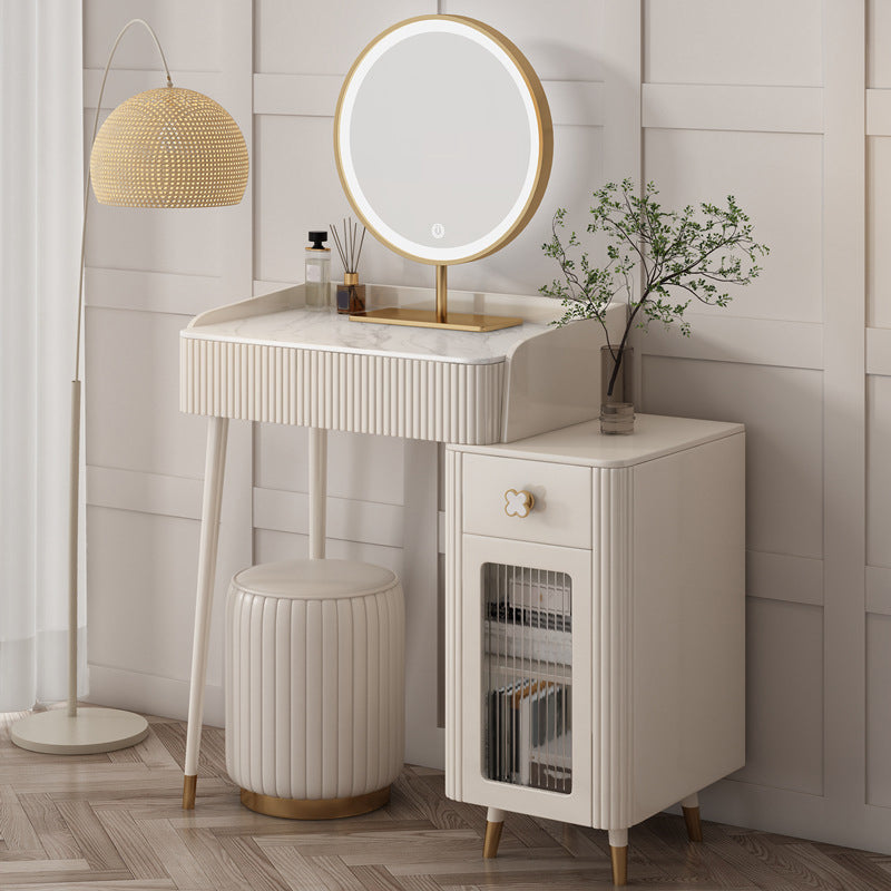 Luxurious Vanity Bedroom Make-up Vanity 3-Piece Set with 2 Drawers