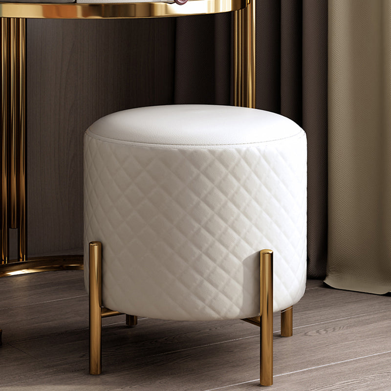 Luxurious Metal Vanity Table in Gold/Silver Stone Top Makeup Desk