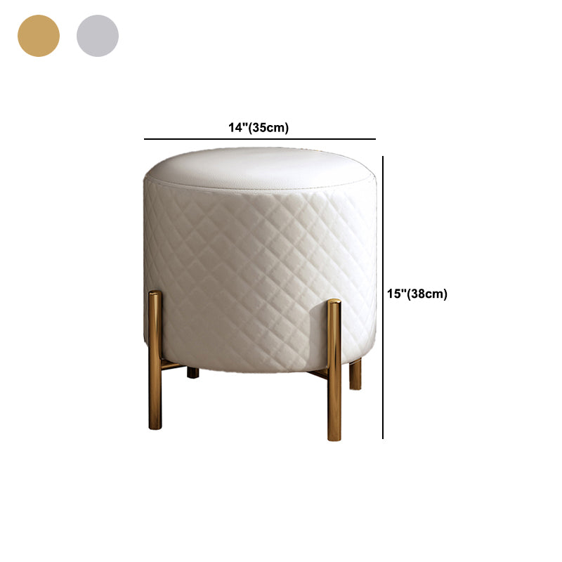 Luxurious Metal Vanity Table in Gold/Silver Stone Top Makeup Desk