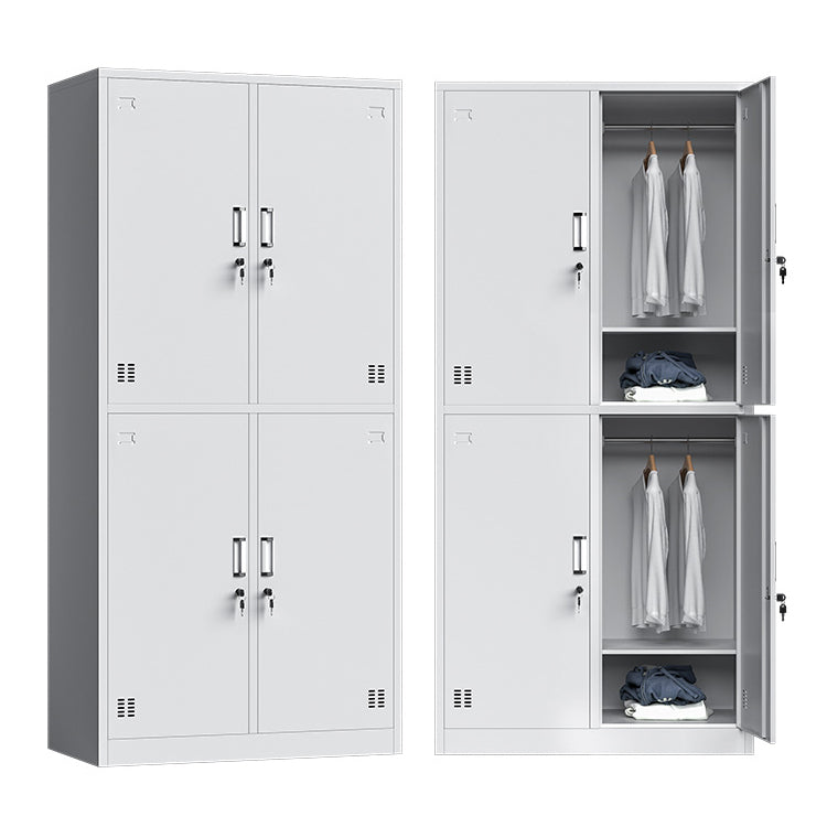 Steel Wardrobe Closet Contemporary Hinged Wardrobe Armoire for Home