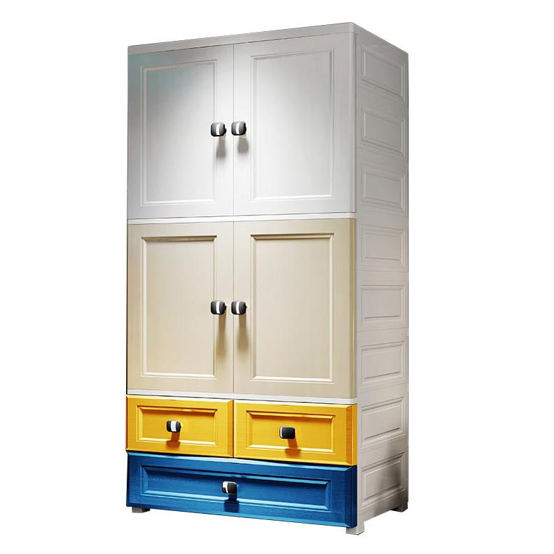 Plastic Wardrobe Armoire Contemporary Hinged Wardrobe Cabinet