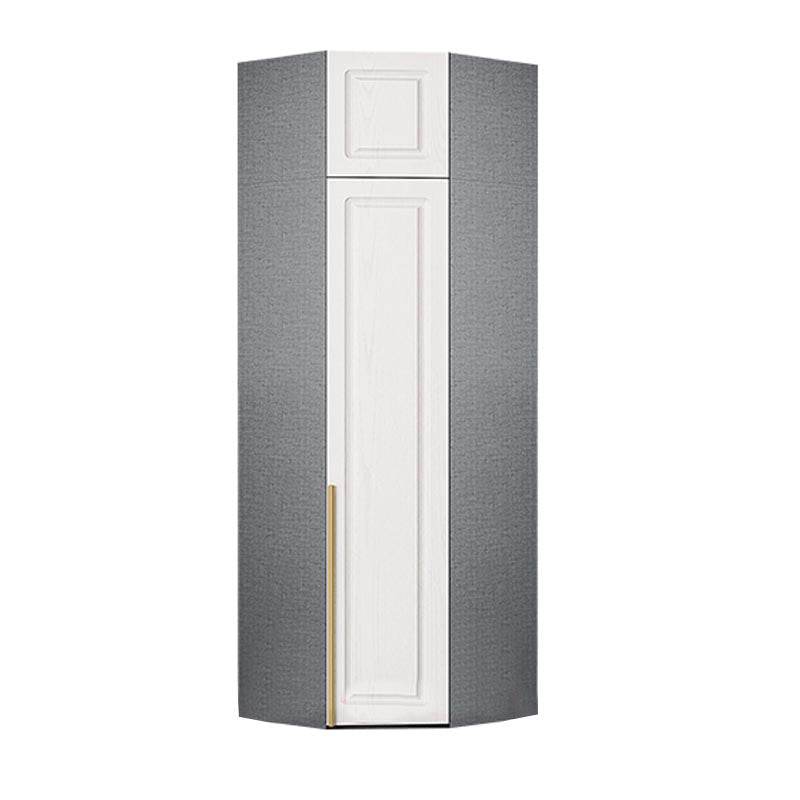 Modern Style Wardrobe White Colour Wooden Wardrobe Closet with Drawer