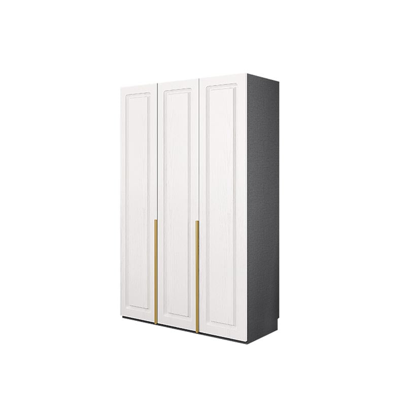 Modern Style Wardrobe White Colour Wooden Wardrobe Closet with Drawer