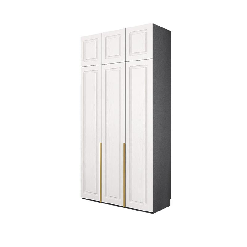 Modern Style Wardrobe White Colour Wooden Wardrobe Closet with Drawer