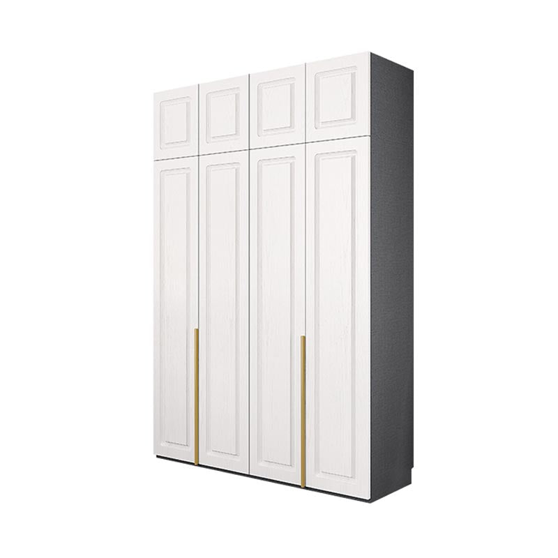 Modern Style Wardrobe White Colour Wooden Wardrobe Closet with Drawer