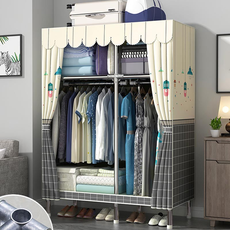Contemporary Wardrobe Armoire Metal Wardrobe Closet for Bedroom