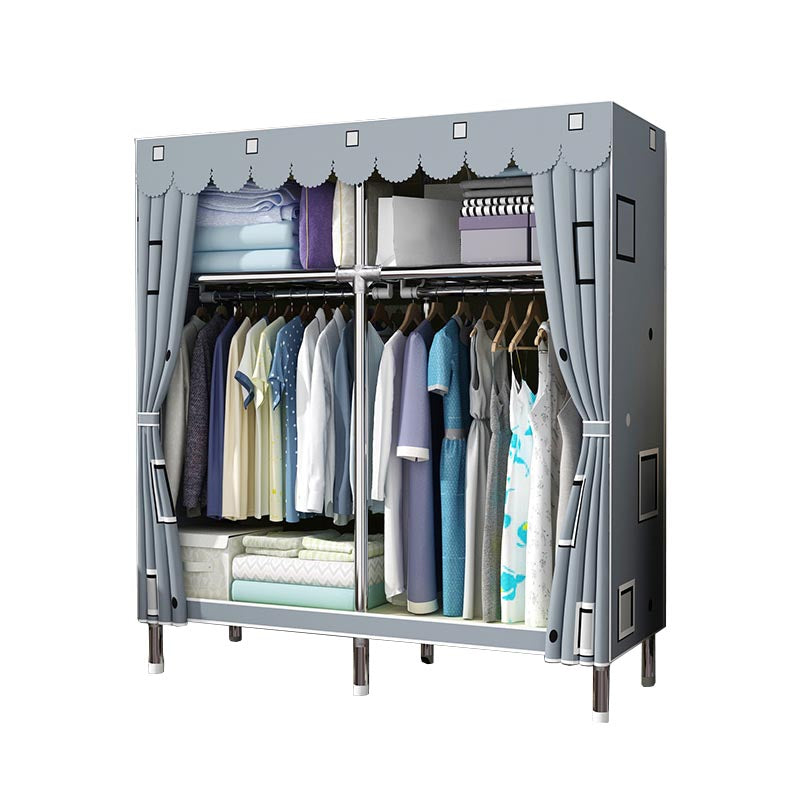 Contemporary Wardrobe Armoire Metal Wardrobe Closet for Bedroom
