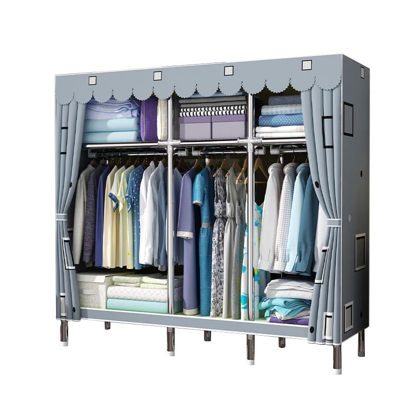 Contemporary Wardrobe Armoire Metal Wardrobe Closet for Bedroom