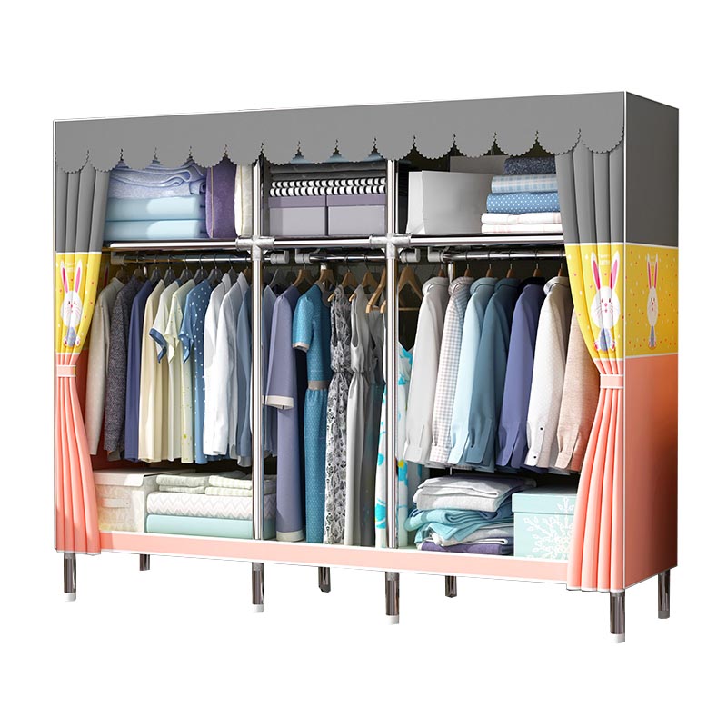Contemporary Wardrobe Armoire Metal Wardrobe Closet for Bedroom