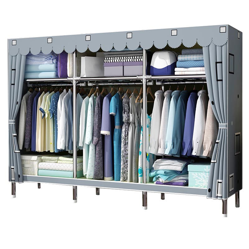 Contemporary Wardrobe Armoire Metal Wardrobe Closet for Bedroom