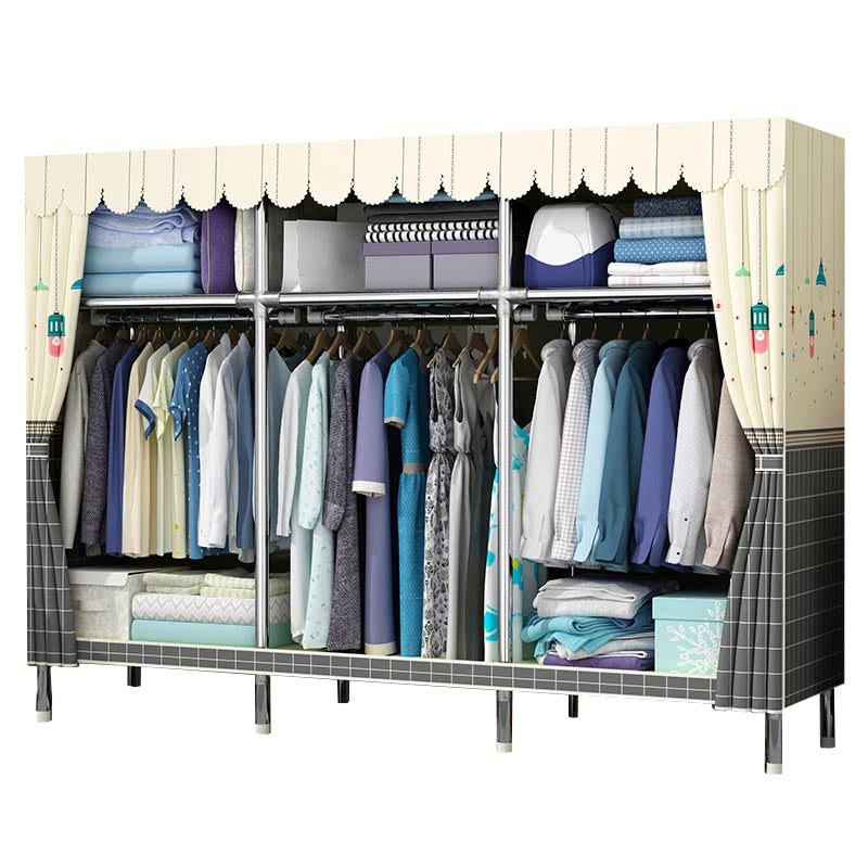 Contemporary Wardrobe Armoire Metal Wardrobe Closet for Bedroom
