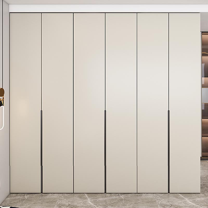 Manufactured Wood White Wardrobe Modern Storage Cabinet for Bedroom