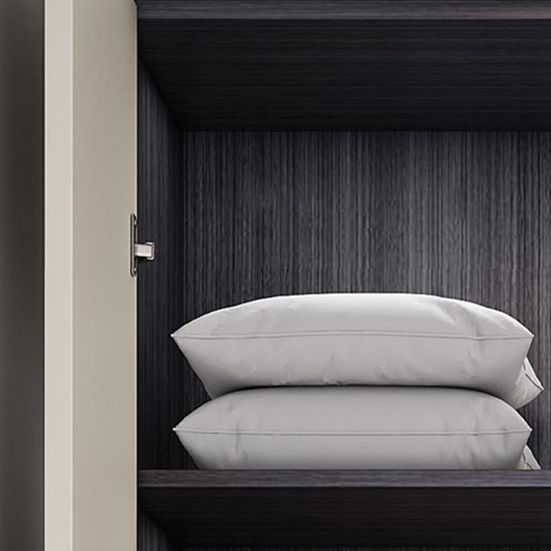 Manufactured Wood White Wardrobe Modern Storage Cabinet for Bedroom