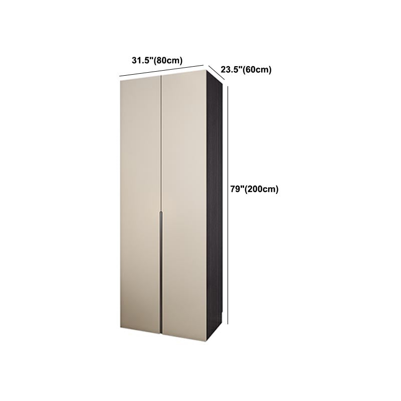 Manufactured Wood White Wardrobe Modern Storage Cabinet for Bedroom