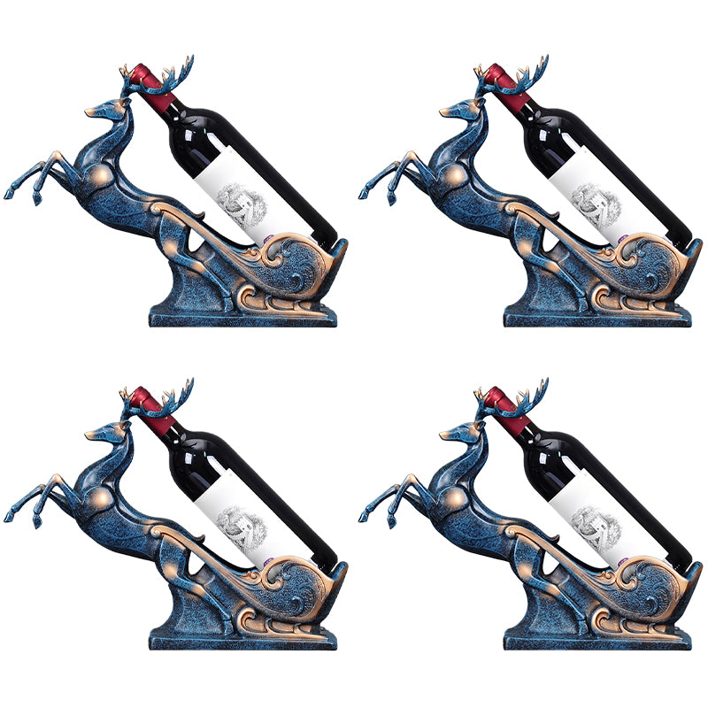 Glam Tabletop Wine Bottle Holder Resin Wine Rack Bottle for Living Room