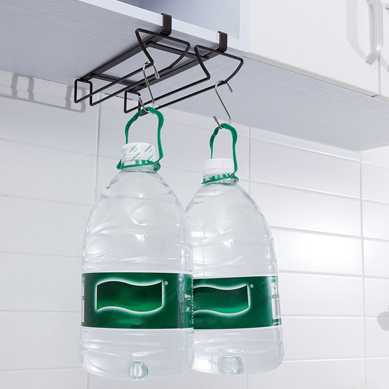 Modern Metal Hanging Wine Rack Wine Stemware Holder for Kitchen