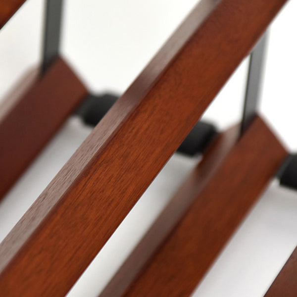 Industrial Tabletop Wine Holder Solid Wood Stackable Wine Rack