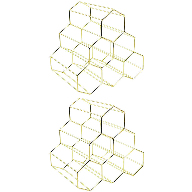 Glam Stainless Steel Wine Rack Bottle Countertop Bottle Holder