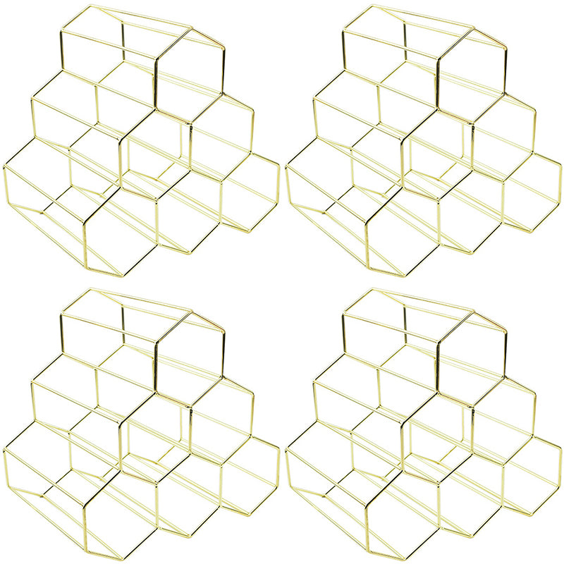 Glam Stainless Steel Wine Rack Bottle Countertop Bottle Holder