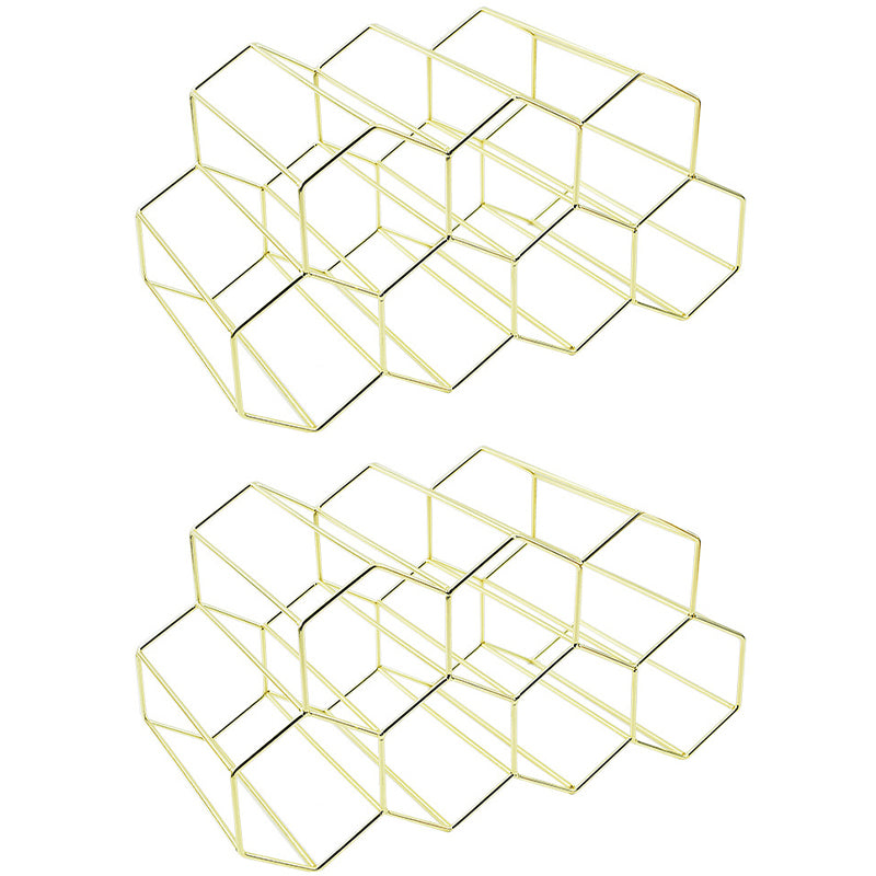 Glam Stainless Steel Wine Rack Bottle Countertop Bottle Holder