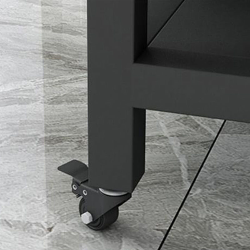 Modern Style Rolling Kitchen Cart Marble Kitchen Island Cart with Drawer