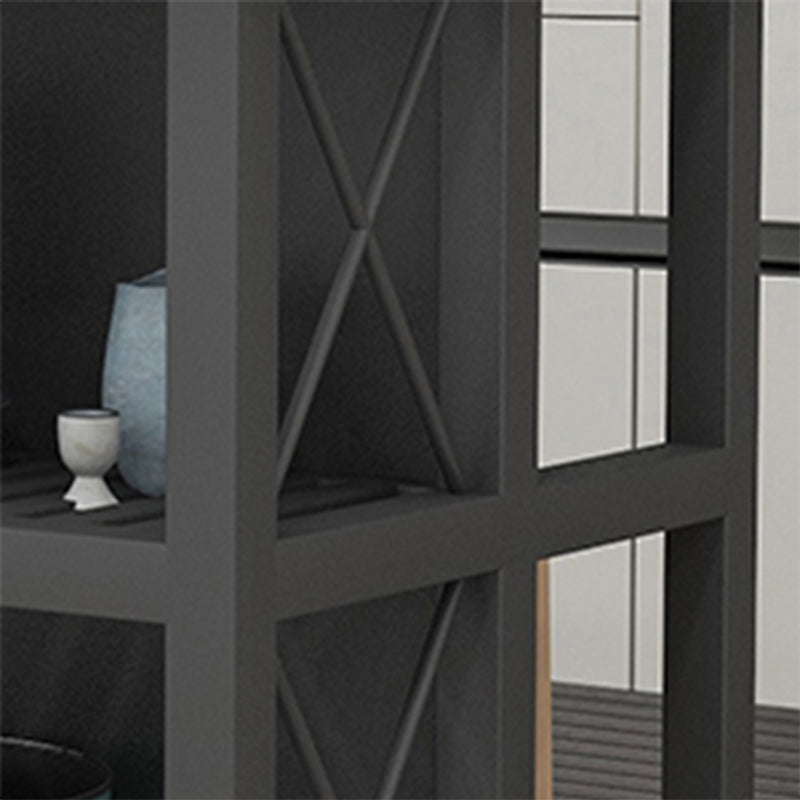 Modern Style Rolling Kitchen Cart Marble Kitchen Island Cart with Open Storage