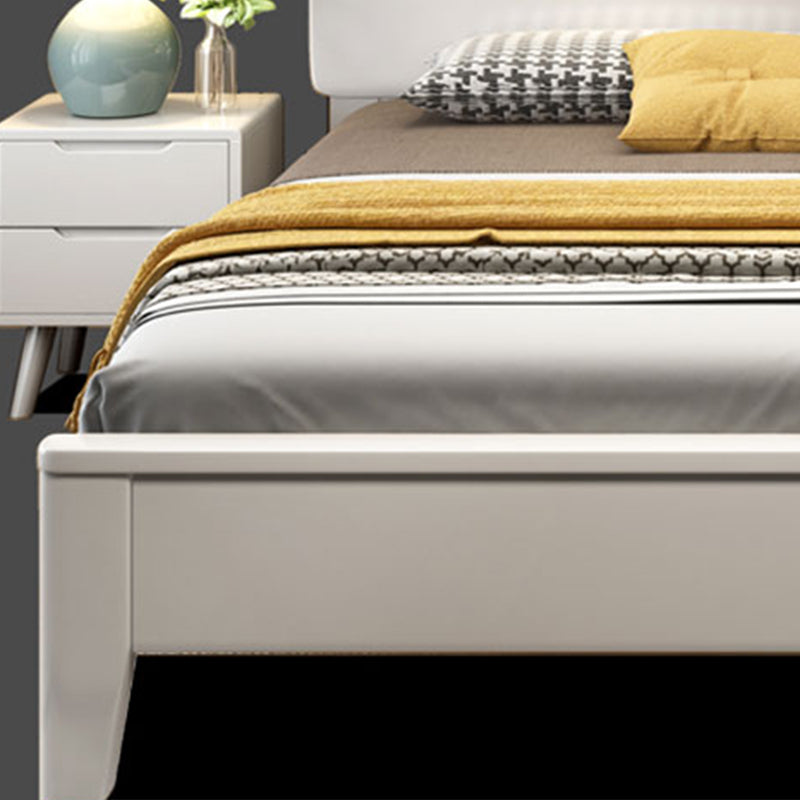 Scandinavian Wood Bed Frame Custom Gold Legs Standard Bed for Bedroom
