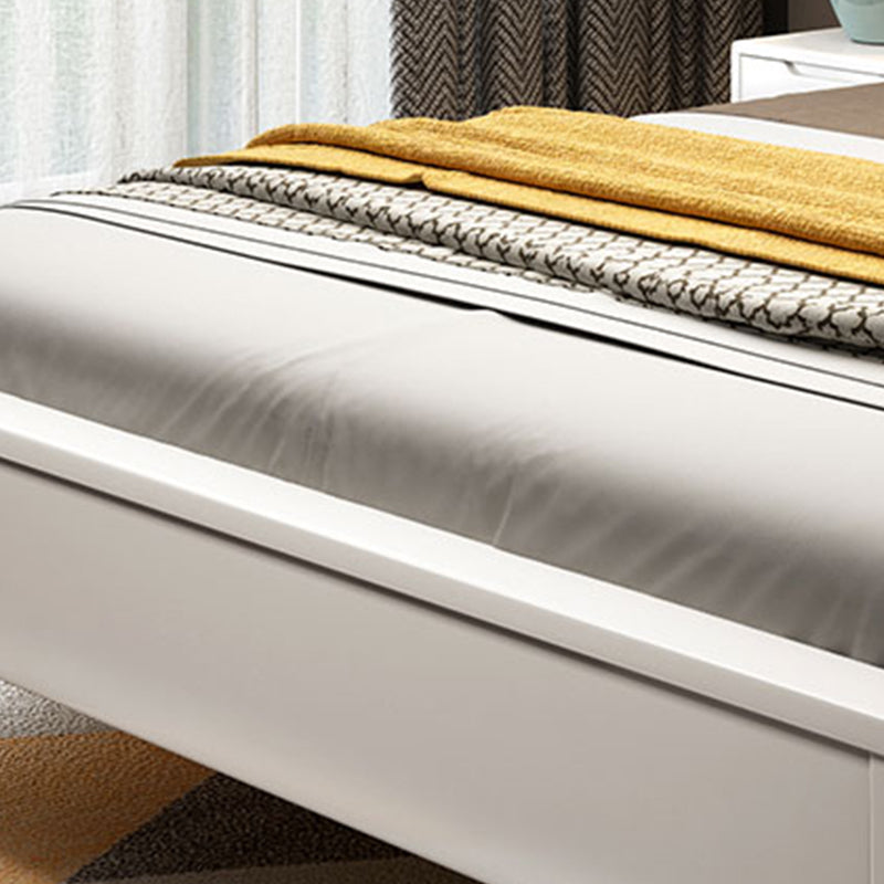 Scandinavian Wood Bed Frame Custom Gold Legs Standard Bed for Bedroom