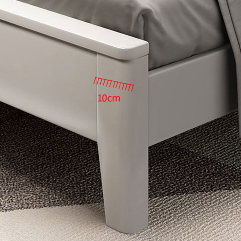 Scandinavian Wood Bed Frame Custom Gold Legs Standard Bed for Bedroom