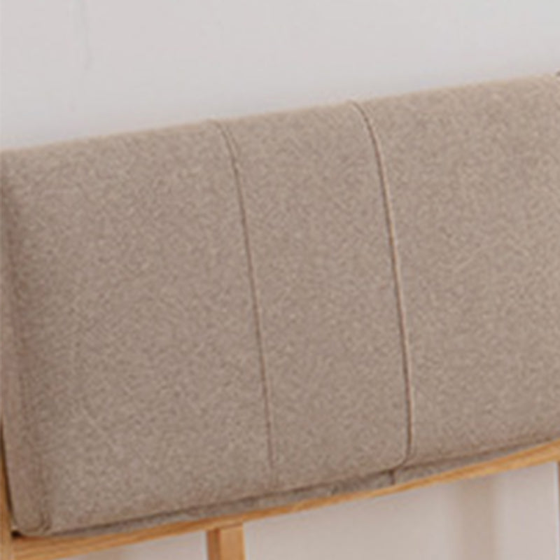 Scandinavian Solid Wood Mattress Included with Headboard Bed Frame