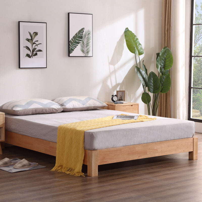 Solid Color Scandinavian Slat Bed Arched Bed With Custom Wood Legs