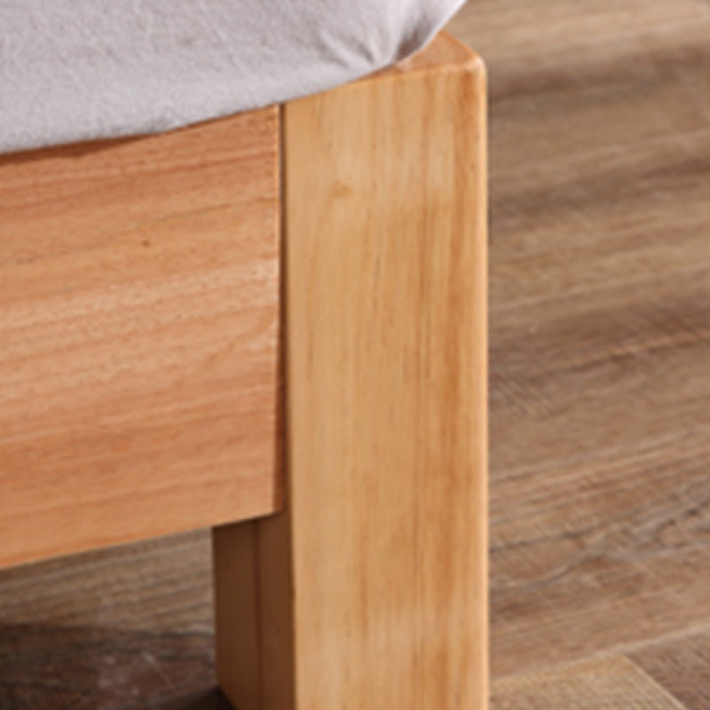 Solid Color Scandinavian Slat Bed Arched Bed With Custom Wood Legs