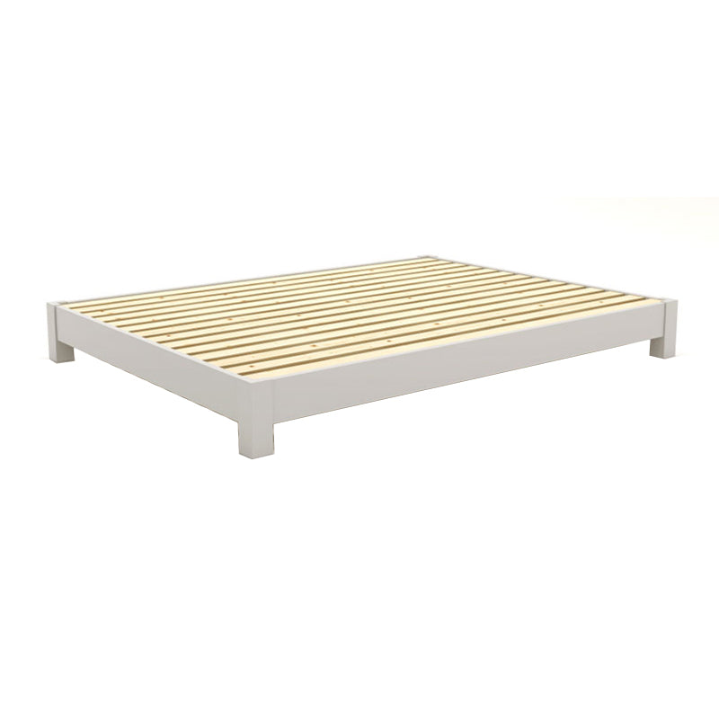 Solid Color Scandinavian Slat Bed Arched Bed With Custom Wood Legs