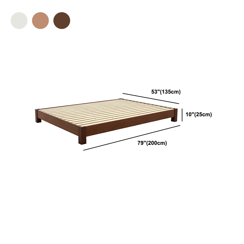 Solid Color Scandinavian Slat Bed Arched Bed With Custom Wood Legs