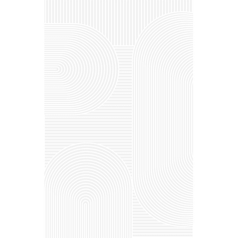 White Tone Rectangle Shape Rug Living Room Carpet Polyester Washable Area Rug