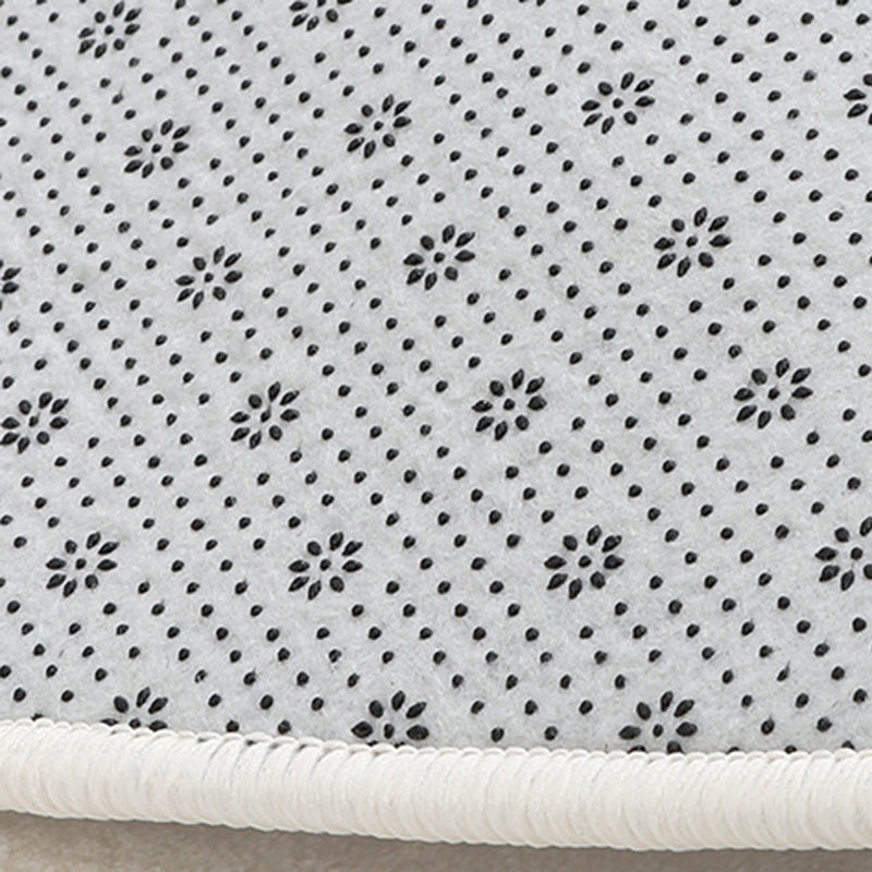 Simple Lines Rectangle Shape Rug Living Room Carpet Polyester Washable Area Rug